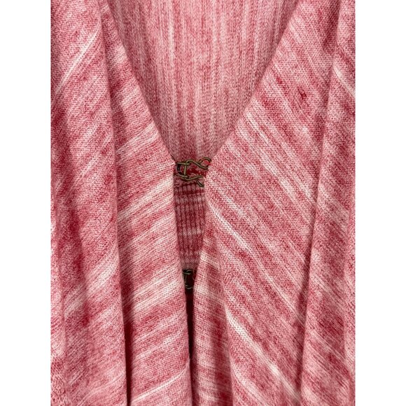 VTG Free People Pink Fringe Bow Back Cardigan | Coquette Coastal Boho Balletcore - Picture 4 of 16